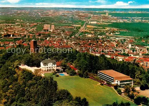 AK / Ansichtskarte Karlsruhe_Baden Sportschule Schoeneck des Bad Fussballverbandes Fliegeraufnahme Karlsruhe_Baden