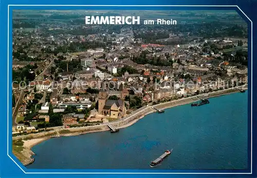 AK / Ansichtskarte Emmerich_Rhein Fliegeraufnahme Emmerich Rhein