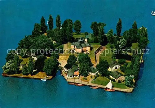 AK / Ansichtskarte Steinhuder_Meer Schloss Wilhelmstein Fliegeraufnahme Steinhuder Meer