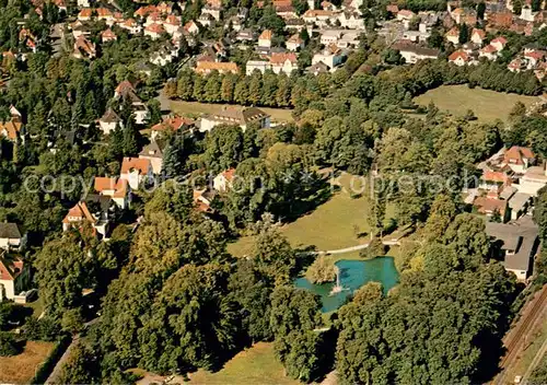 AK / Ansichtskarte Bad_Hersfeld Fliegeraufnahme mit Kurpark Bad_Hersfeld