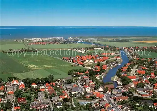 AK / Ansichtskarte Carolinensiel Harlesiel_Ostfriesland Fliegeraufnahme Carolinensiel Harlesiel