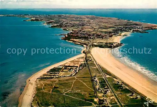 AK / Ansichtskarte Quiberon_Morbihan Vue generale de la presquile et de lentragnlement de Penthievre Quiberon Morbihan