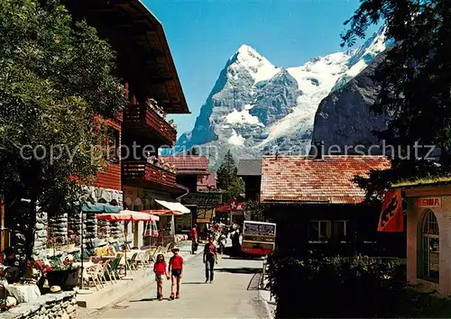 AK / Ansichtskarte Muerren_BE Dorfstrasse Eiger Muerren_BE