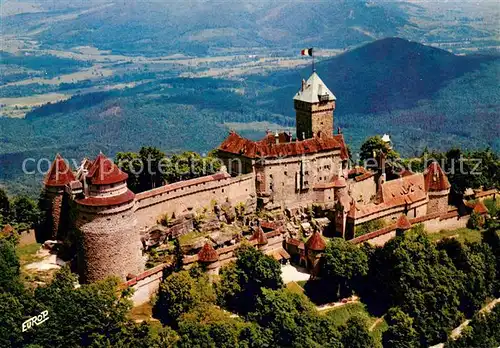 AK / Ansichtskarte Haut Koenigsbourg_Hohkoenigsburg Chateau Vue aerienne Haut Koenigsbourg