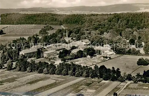 AK / Ansichtskarte Bad_Driburg Heilbad Teutoburger Wald Kurhaeuser im Kurpark Fliegeraufnahme Bad_Driburg