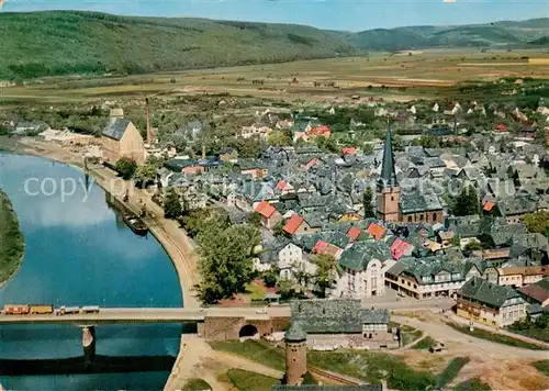 AK / Ansichtskarte Holzminden_Weser Fliegeraufnahme Holzminden Weser