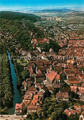 AK / Ansichtskarte Tuebingen Innenstadt Schlossberg Ammertal Fliegeraufnahme Tuebingen