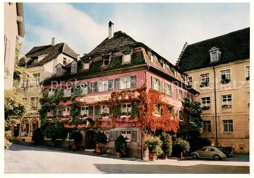 AK / Ansichtskarte Meersburg_Bodensee Hotel Weinstube Loewen Meersburg Bodensee