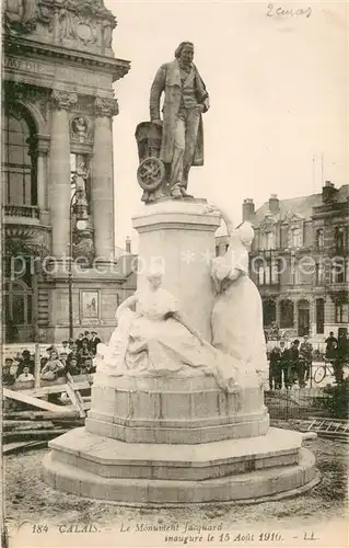 AK / Ansichtskarte Calais Monument Jacquard Statue Calais