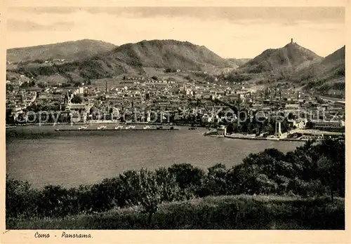 AK / Ansichtskarte Como_Lago_di_Como Panorama Como_Lago_di_Como