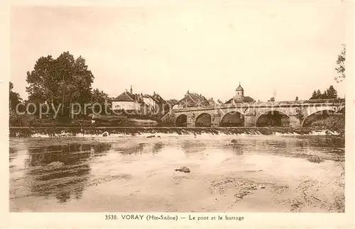 AK / Ansichtskarte Voray sur l_Ognon Le pont et le barrage Voray sur l Ognon