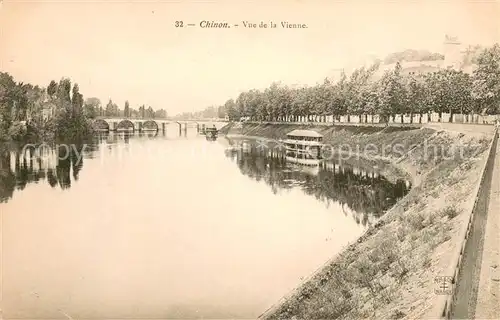 AK / Ansichtskarte Chinon_Indre_et_Loire Vue de la Vienne Chinon_Indre_et_Loire