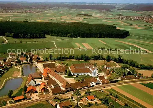 AK / Ansichtskarte Heiligkreuztal Ehemaliges Zisterzienserinnenkloster 13. Jhdt. Fliegeraufnahme Heiligkreuztal