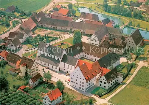 AK / Ansichtskarte Heiligkreuztal Ehemaliges Zisterzienserinnenkloster 13. Jhdt. Fliegeraufnahme Heiligkreuztal