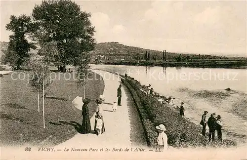 AK / Ansichtskarte Vichy_Allier Le Nouveau Parc et les Bords de l Allier Vichy Allier