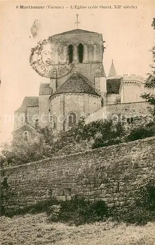 AK / Ansichtskarte Morthemer_Valdivienne Eglise Cote Ouest 