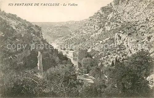 AK / Ansichtskarte Fontaine de Vaucluse Le Vallon Fontaine de Vaucluse