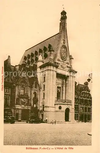 AK / Ansichtskarte Bethune Hotel de Ville Bethune