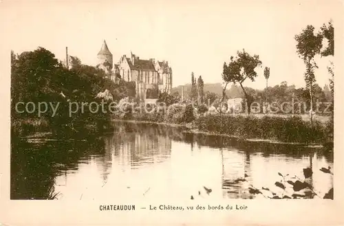 AK / Ansichtskarte Chateaudun Chateau vu des bords du Loir Chateaudun