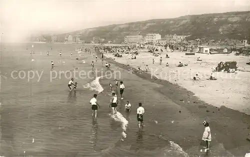 AK / Ansichtskarte Boulogne sur Mer La Plage a maree montante Boulogne sur Mer