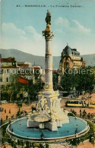 AK / Ansichtskarte Marseille_Bouches du Rhone La Fontaine Cantini Marseille