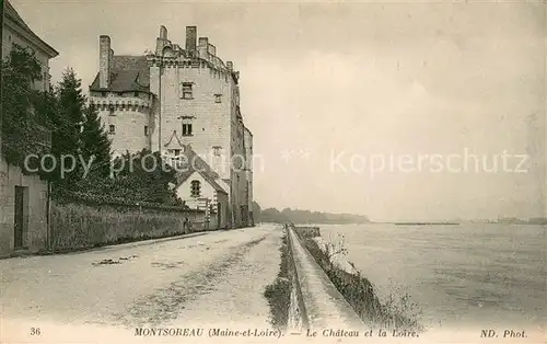 AK / Ansichtskarte Montsoreau Le Chateau et la Loire Montsoreau