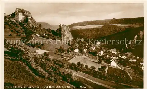 AK / Ansichtskarte Stein Kallenfels Ruinen mit Dorf Kallenfels 