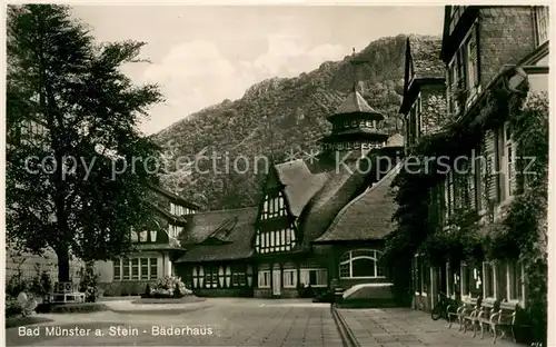 AK / Ansichtskarte Bad_Muenster_Stein_Ebernburg Baederhaus Bad_Muenster