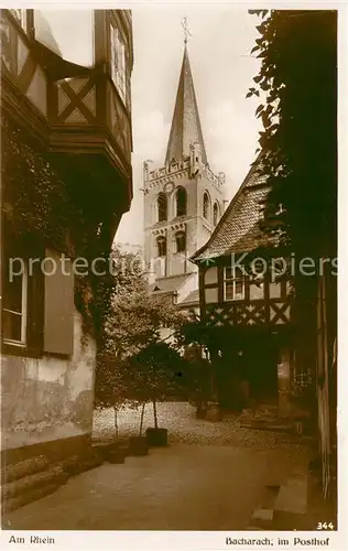 AK / Ansichtskarte Bacharach_Rhein Im Posthof Bacharach Rhein