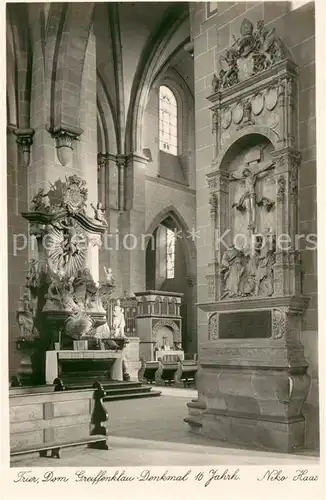 AK / Ansichtskarte Trier Greiffenklau Denkmal im Dom Trier