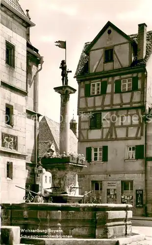 AK / Ansichtskarte Weissenburg_Bayern Schweppermannsbrunnen Weissenburg Bayern