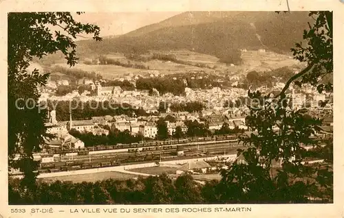 AK / Ansichtskarte Saint Die des Vosges Vue du Sentier des Roches Saint Martin Saint Die des Vosges