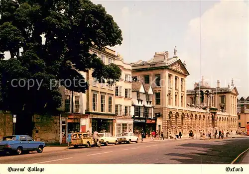 AK / Ansichtskarte Oxford_Oxfordshire Queens College Oxford Oxfordshire