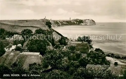 AK / Ansichtskarte Vitt_Ruegen Panorma Blick zu Cap Arkona Vitt_Ruegen