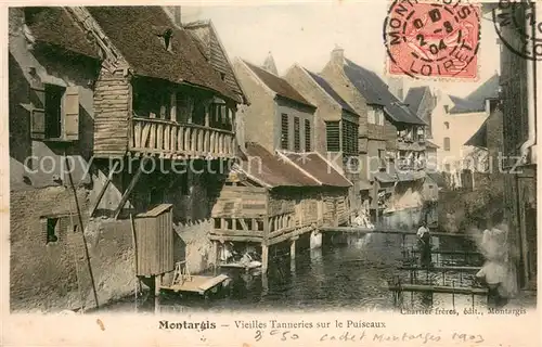 AK / Ansichtskarte Montargis_Loiret Vieilles Tanneries sur le Puiseaux Montargis Loiret