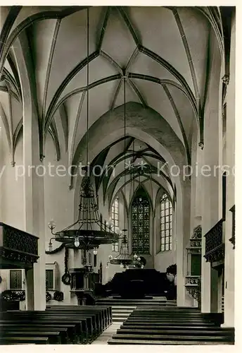 AK / Ansichtskarte Simmern_Hunsrueck 
Stephanskirche Mittelschiff Simmern Hunsrueck