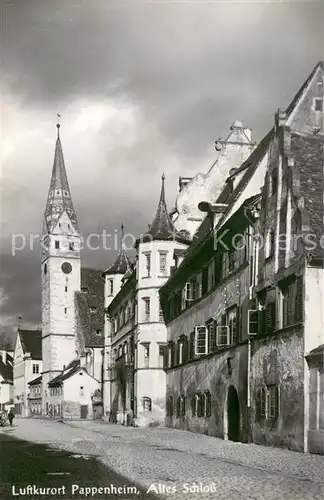 AK / Ansichtskarte Pappenheim_Mittelfranken Altes Schloss Pappenheim Mittelfranken