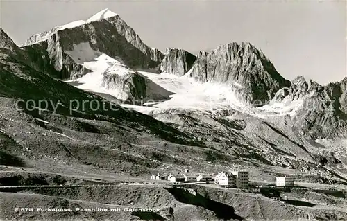 AK / Ansichtskarte Furkapass Passhoehe mit Galenstock Furkapass