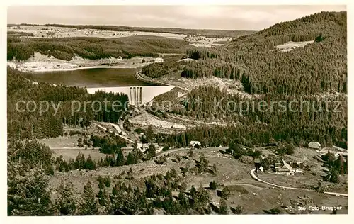 AK / Ansichtskarte Schluchsee Panorama mit Staumauer Schluchsee