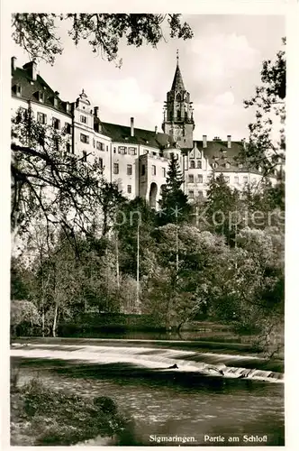 AK / Ansichtskarte Sigmaringen Partie am Schloss Sigmaringen