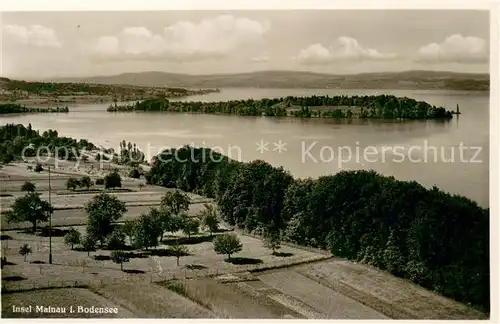 AK / Ansichtskarte Insel_Mainau Fliegeraufnahme Insel Mainau