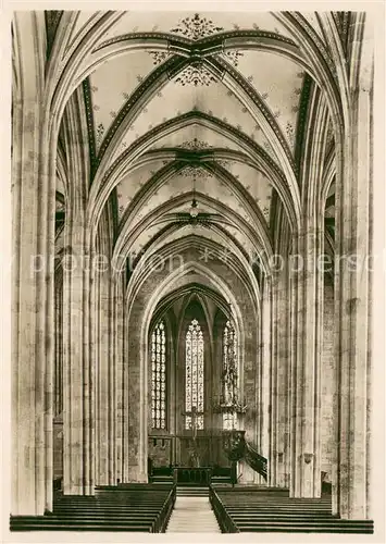 AK / Ansichtskarte Esslingen_Neckar Frauenkirche Mittelschiff und Chor Esslingen Neckar