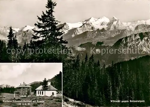 AK / Ansichtskarte Schwendi_Sarnen Kurhaus Schwendi Kaltbad mit Pilatus Wileschl mit Berneralpen Schwendi Sarnen