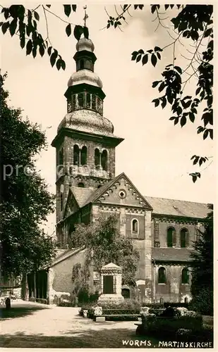 AK / Ansichtskarte Worms_Rhein Martinskirche Worms Rhein