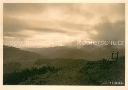 AK / Ansichtskarte Belchen_Baden Panorama Belchen_Baden