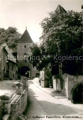 AK / Ansichtskarte Pappenheim_Mittelfranken Klosterstrasse Pappenheim Mittelfranken