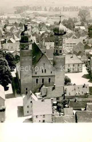 AK / Ansichtskarte Giengen_Brenz Stadtkirche Fliegeraufnahme Giengen Brenz