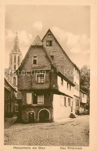 AK / Ansichtskarte Meisenheim_Glan Ritterhaus  Meisenheim_Glan