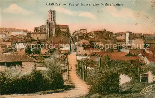 AK / Ansichtskarte Gimont Chemin du Cimetiere Gimont