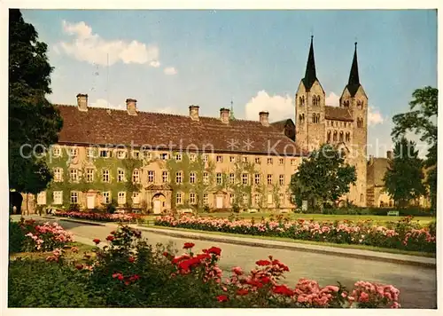 AK / Ansichtskarte Hoexter_Weser Schloss und ehem Reichsabtei Corvey Hoexter Weser